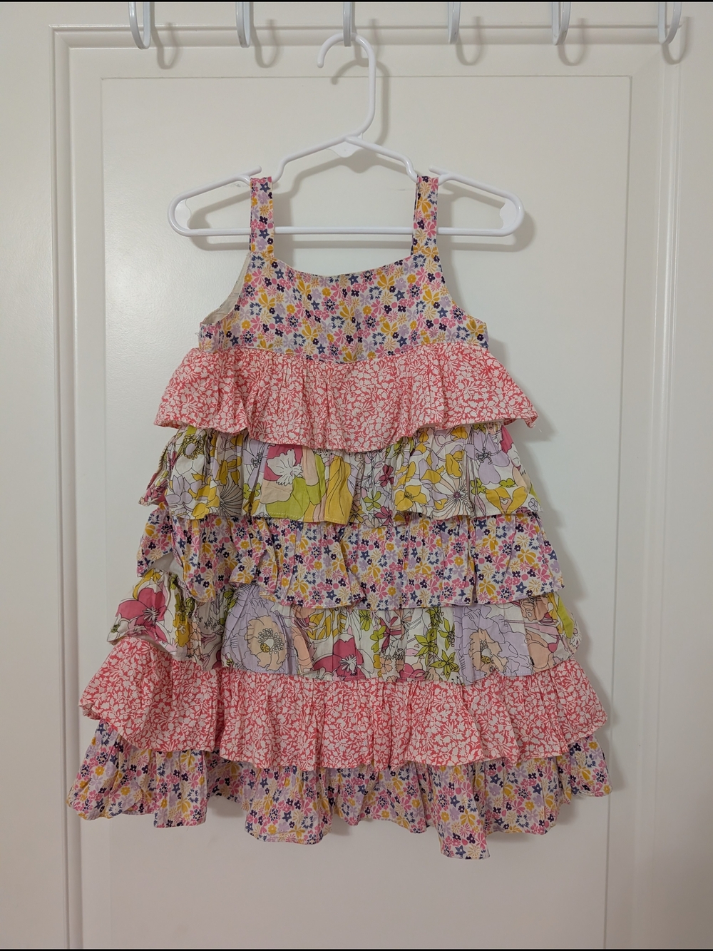 Liberty of London for Target Girls 3T Floral Tiered Ruffle Dress Cotton